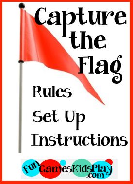 flag for the capture the flag kids game